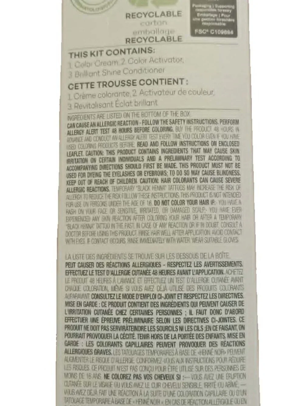 Clairol, Natural Instincts, 2SB, Soft Black, Hair Dye-